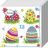 Салфетки 1сл 24x24 40л. Desna Design "Пасхальные яйца " 1/32