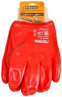 Перчатки П/Э с хлопком с ПВХ покрытием, полный облив, Fiberon, 10 (XL)/120/12 PSV025P