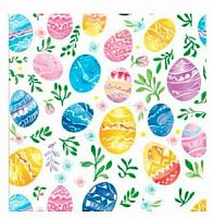 Салфетки 3сл 33x33 20л. Bouquet Home "Акварельные яйца" 1/12