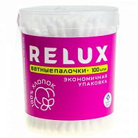 Ватные палочки (цилиндр) RELUX 1/100/24