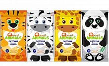 Детские салфетки  Smart animals №8*8 1/24