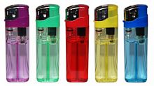 Зажигалка БРИГ Transparent Wite(цветная) пьезо 1/50