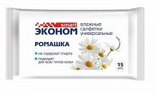 Салфетки влажные Эконом Smart № 15 Ромашка 